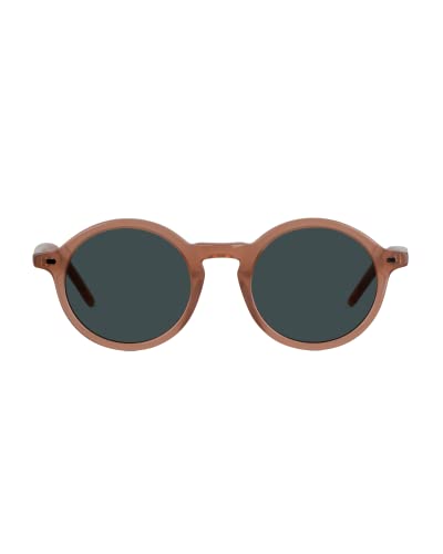 Christopher Cloos - Pampelonne Rose - Round Polarized Sunglasses for Men & Women with Case - Trendy Sun UV Protection Glasses - Unisex
