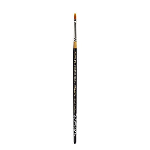 KINGART Original Gold Premium Artist Brush, Golden TAKLON Filbert Rake