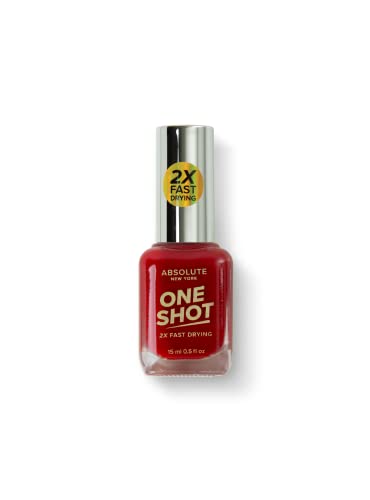 Absolute New York One Shot Nail Polish (Classic Red)