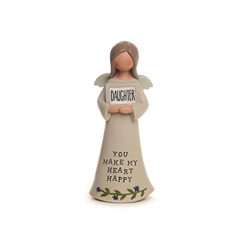 Blossom Bucket 221-13347 You Make My Heart Happy Daughter Angel Figurine, 5-inch Height