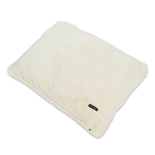 Nandog Pet Gear Large Pillow Pet Bed with Removable & Washable Cover for Dogs (Ivory, Cloud)