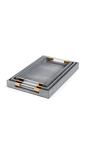 Two's Company FSN123GY-S3 Tray, Grey, 2 Piece