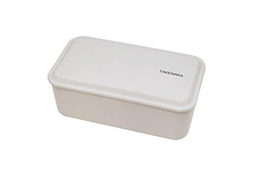 Bento Snack Box for Perfect Lunch, Eco-Friendly Lunch Box Made in Japan, Recycle Plastic Bottles, Microwave and Dishwasher Safe, Takenaka Bento Box (Gray Champignon)