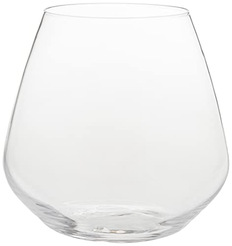 Luigi Bormioli Rocco Atelier Stemless Pinot Noir Wine Glass, 20-Ounce, Set of 6