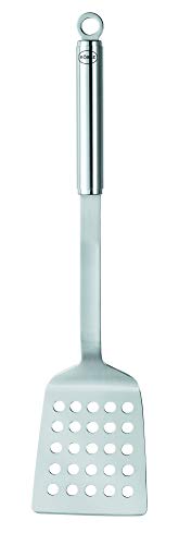 R‚àö‚àÇsle Stainless Steel Perforated Barbeque Spatula, Matte Handle, 18-inch