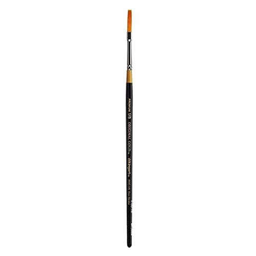 KingArt Original Gold 9100 Series , Premium Artist Brush, Golden TAKLON ONE Stroke-Size: 1/8