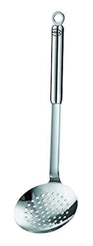 R√∂sle Stainless Steel Skimmer Ladle, Round Handle, 4.7-inch diameter