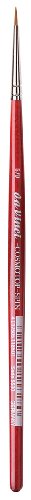 Gregory Daniels Fine Arts da Vinci Watercolor Series 5580 CosmoTop Spin Paint Brush, Round Synthetic with Red Handle, Size 5/0 (5580-5/0)