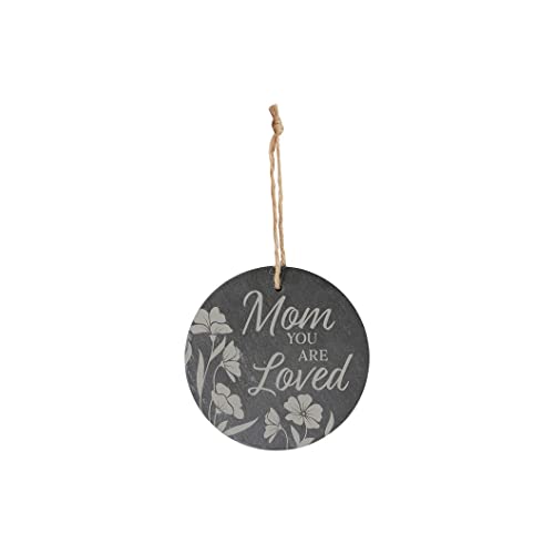 Carson Home Slate Ornament, 4-inich Diameter (Mom)