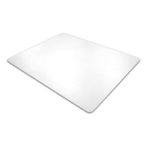 Floortex Ecotex Enhanced Polymer Chair Mat for Carpets up to 3/8" Thick, 48" x 60", Rectangular, Clear (ECO114860EP)