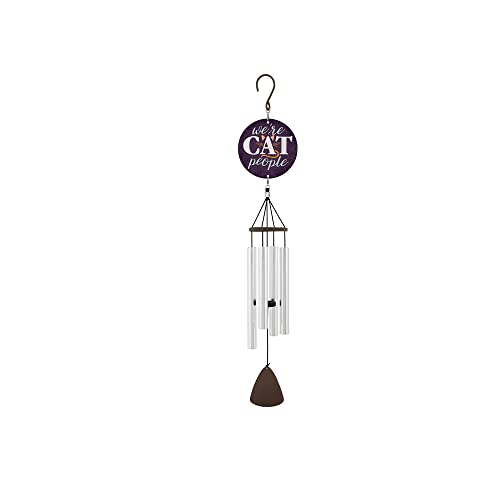 Carson Home 60967 Cat People Picture Perfect Chime, 27-inch Length, Aluminum, Adjustable Striker and Strung with Industrial Cord