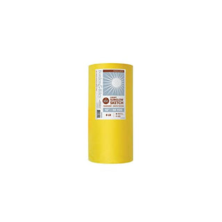 Chartpak Borden & Riley #35C Sun-Glo Thumbnail Sketch Paper Roll, 12" x 50 Yards, 8 LB, Canary Yellow, 1 Roll Each (35CR125000)