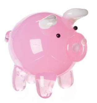 Ganz Miniature Glass Pig Figurine
