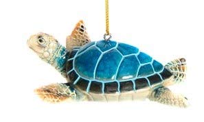 Globe Imports Sea Turtle Blue GI Christmas Tree Ornament