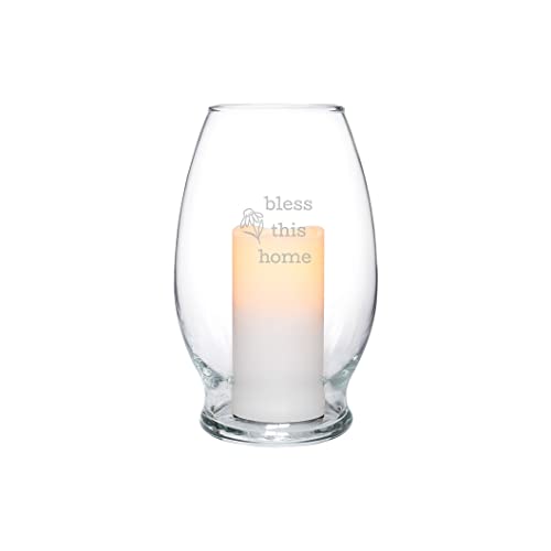 Carson 11857 Home Glass Hurricane Candle, 7-inch Height