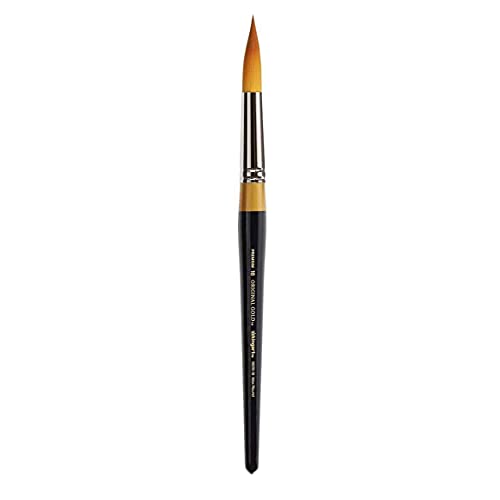 KingArt Original Gold 9020 Series , Premium Artist Brush, Golden TAKLON MAX Round-Size: 18