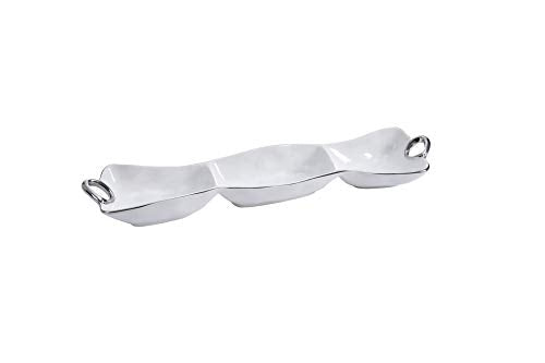 Pampa Bay Handle with Style Porcelain 3-Section Server Porcelain