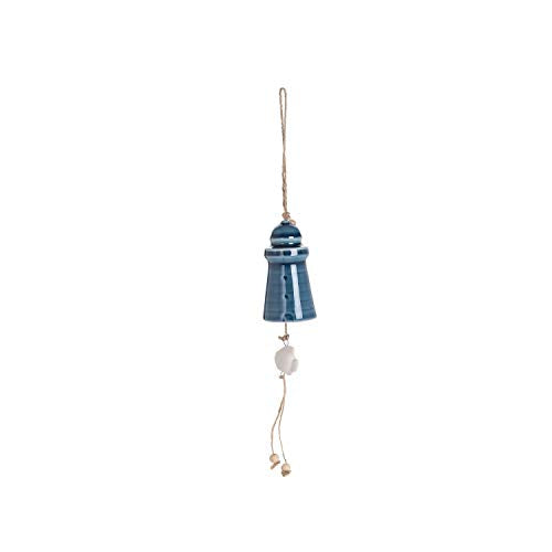 Beachcombers Coastal Life Mini Lighthouse Ceramic Chime Porcelain Home D√©cor 1.77x1.77x3.35