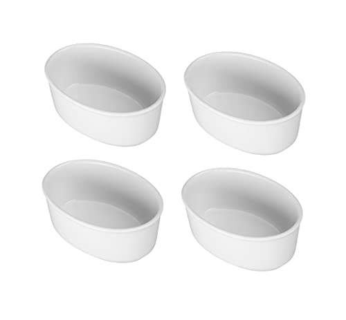 BIA Cordon Bleu 900052S4SIOC Everyday Bakeware Oval Baker, Set of 4. 8 Oz.