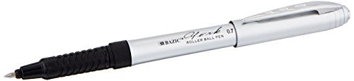 BAZIC York Black Color Jumbo Rollerball Pen w/ Grip (3/Pack)