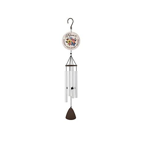 Carson Home 60983 Home Picture Perfect Chime, 27-inch Length, Aluminum, Adjustable Striker and Strung with Industrial Cord