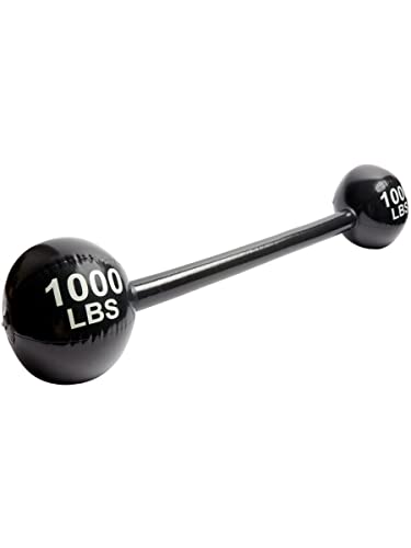 Smiffys 52029 Inflatable Dumbbell, Unisex Adult, Black