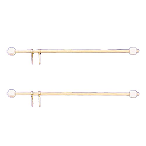 Aztec Imports Melody Jane Dollhouse 2 Curtain Rods Rails 24cm 9.5