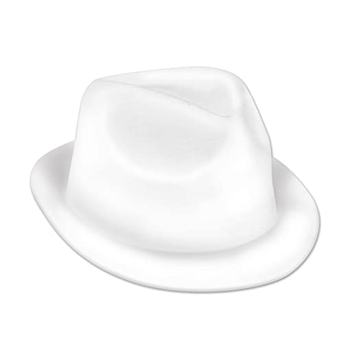 Beistle Velour Chairman Hat, White