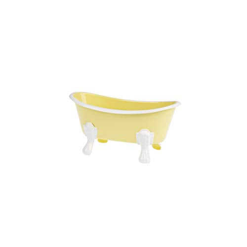 Ganz CB176253 Yellow and White Mini Tub, 5-inch Width