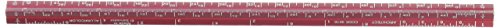 Pens Alumicolor 3000 Series 6-Inch Red Mini Aluminum Triangular Architect Scale (3010-4)