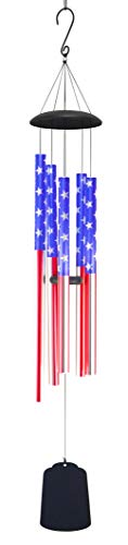 Red Carpet Studios 10301 Patriotic Wind Chime, Large, USA Flag