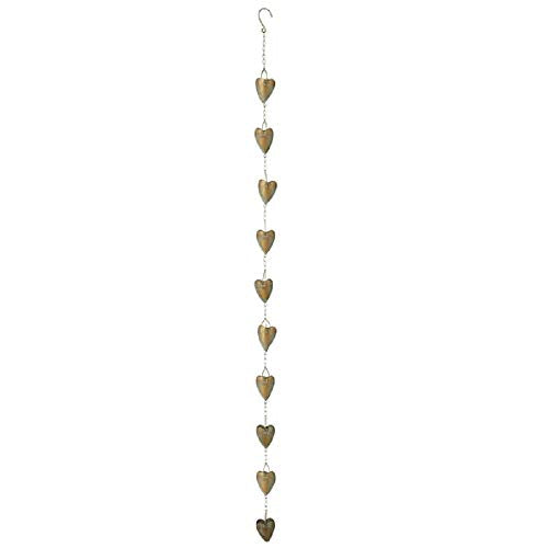 Ganz Midwest-CBK Gold Patina Heart Rain Chain