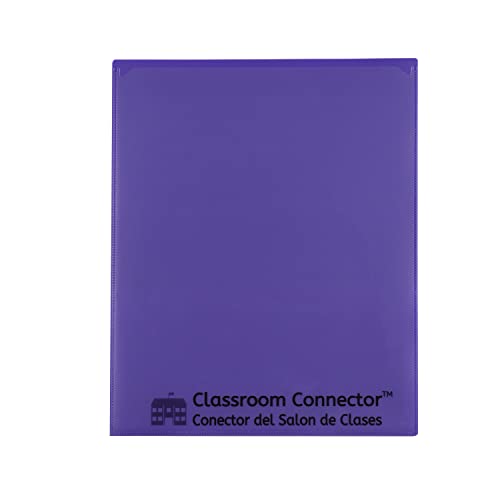 C-Line Classroom Connector School-to-Home Folders, Purple, 25 per Box (32009)