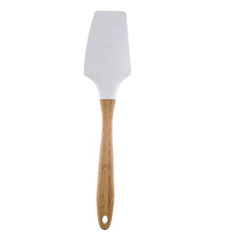 Tablecraft 700020 Tapered Spatula, 12 x 2.75 x 1, Bamboo & Silicone