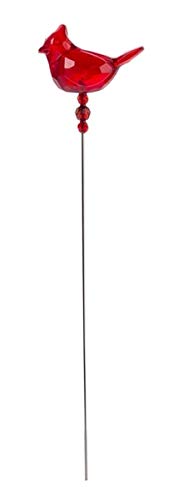 Ganz Cardinal of Comfort Floral Stake, 3" W x 12" L, Red