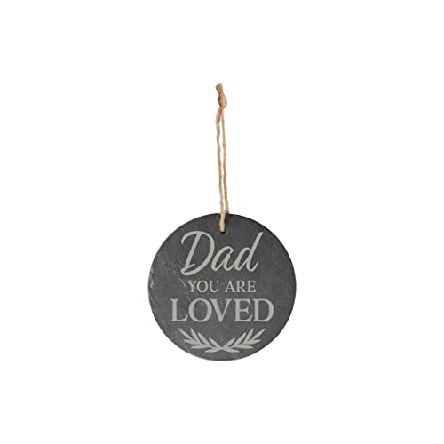 Carson Home Slate Ornament, 4-inich Diameter (Dad)