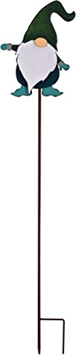 Sunset Vista Designs Let it be Gnome Garden Stakes Plant Pick, 44-Inch, Green Gnome Stake