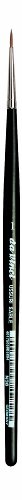 Gregory Daniels Fine Arts da Vinci Watercolor Series 36 Paint Brush, Round Russian Red Sable with Black Handle, Size 1