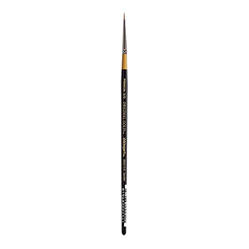 KingArt Original Gold 9650 Series , Premium Artist Brush, Golden TAKLON Spotter-Size: 5/0