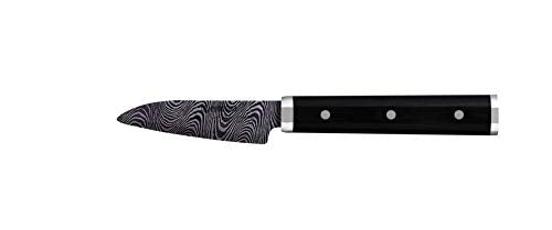 Kyocera KTN-075-HIP Advanced Ceramic Premier Elite Series 3" Paring Knife Pakka Wood Handle-Black Blade