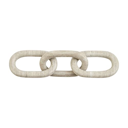 Mud Pie Marble Link, 14 1/2" x 4",Brown