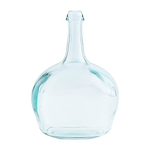 Mud Pie Bottleneck Glass Vase, Clear