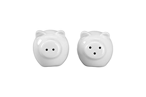 BIA Cordon Bleu Mini Pig Salt and Pepper Shakers, White