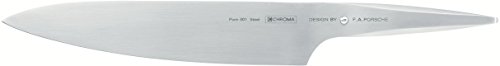 Chroma Type 301 Designed By F.A. Porsche 10 Inch Chef Knife P01, Silver