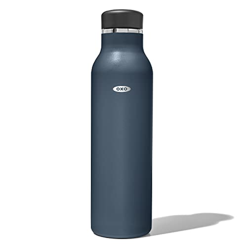 OXO Insulated Water Bottle, 20 oz, Dark Colbalt