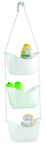 Umbra Bask Shower Caddy, White/Nickel