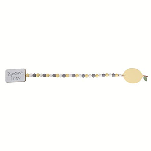 Valyria LLC Transpac A5538 Wood Bead Lemon Garland, 22-inch Length