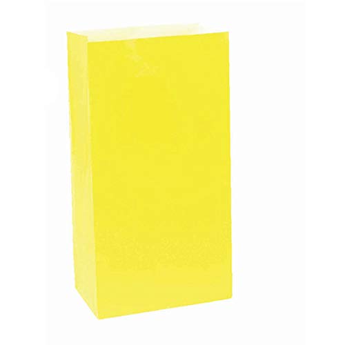 Amscan Packaged Paper Bags | Yellow Sunshine | Party Accessory