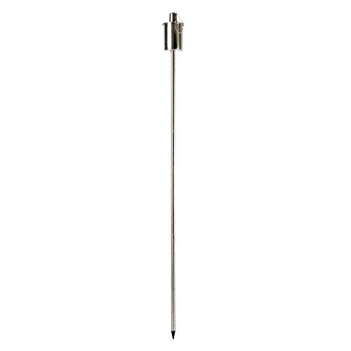 Esschert Design USA FF448 Modern Stainless-Steel Oil Torch on Stand, Silver