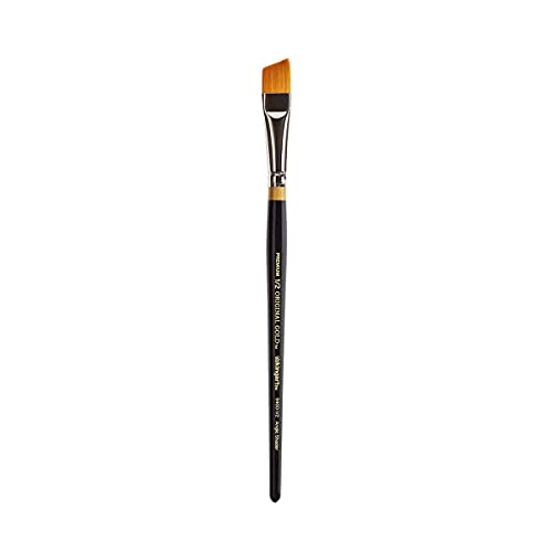 KingArt Original Gold 9400 Series , Premium Artist Brush, Golden TAKLON Angular Shader-Size: 1/2